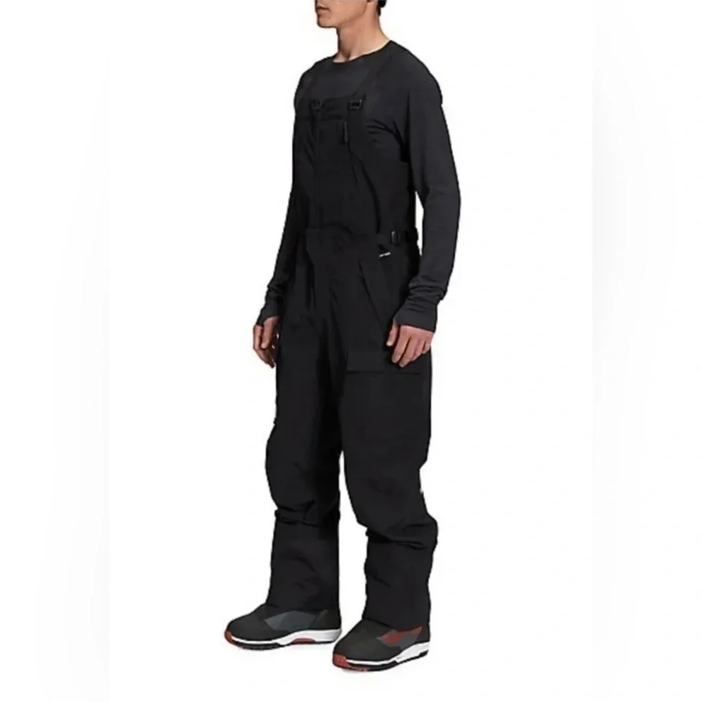 The North Face Men Dragline Dryvent Waterproof Shell Ski Bibs Pants Black